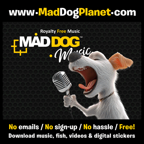 Free music, videos, fish and much more on Mad Dog Planet
